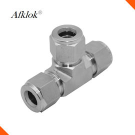 Forged 316 Stainless Steel Tube Fittings T Shape For Water Oil Gas 3000psi