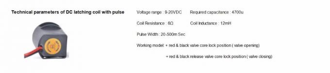 Vanne électromagnétique magnétique d'irrigation de diaphragme AC24V pour l'eau 3