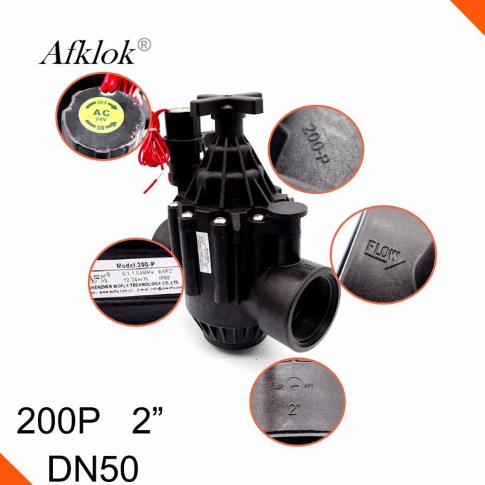 Vanne électromagnétique magnétique d'irrigation de diaphragme AC24V pour l'eau 4
