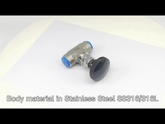 AFK Stainless Steel High Pressure 2 Way Female Thread Needle Valve 3000psi 1/4 3/8 1/2 3/4in
