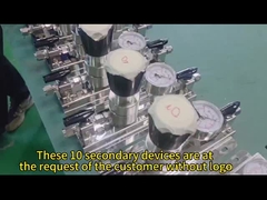 Dix unités secondaires sans logo utilisant l'oxygène comme gaz de choix sont en cours de test sous pression.